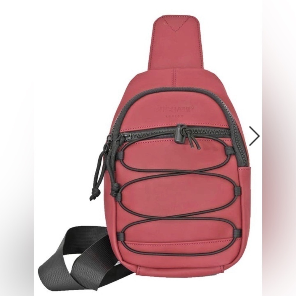 Duchamp Rubberized Sling Bag Dusty Pink Mauve NWT